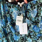 WAYF Rosie Midi dress asymmetrical roses long sleeve floral puff fall wedding Photo 3