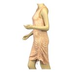 Laila Ali Adjustable Ruched Tank Dress in Destructive Animal Print ~ NWT! Orange Size XS Photo 3