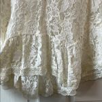 Free People  Sheer Floral Lace Ruffled Blouse with Bell Sleeve - Size Small Photo 4