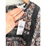 American Eagle Lace Floral Babydoll Bohemian Blouse Top Open Back Sz S Photo 6