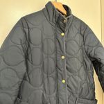J.Crew  | Signature Quilted Cocoon Primaloft Navy Lightweight Puffer Jacket, M Photo 4