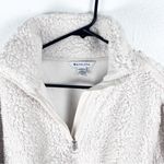 Athleta  Cream Cloud Fleece Quarter Zip Long Sleeves Pockets Sweatshirt Size XS Photo 7