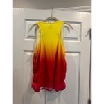 Lucky in love tennis golf, XL tank,‎ athletic yellow, orange, red pink ombré Photo 3