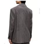 AllSaints Gray Double Breasted Blazer Jacket Relaxed Fit Office Career Size 4 Photo 5