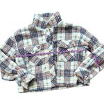 Thread & Supply Multicolor Plaid Teddy Jacket Blue Size L Photo 5