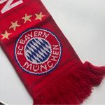 Adidas FC Bayern München  Red Knit Soccer Scarf Fringe Photo 3