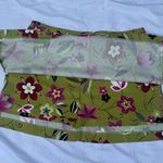 A Byer A. Byer Floral A-Line Skirt - Olive and Magenta Photo 2
