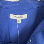 Madewell NWT  Mini Shirtdress in Regenerative Chino Long Sleeve Blue Size Small S Photo 4