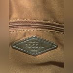 Fossil  Leaf print crossbody purse bag canvas with leather trim pockets Photo 10