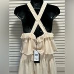 Kendall + Kylie Kendall‎ & Kylie Vanilla Bean Chiffon Maxi Dress SIze 8-10 Tiered Lined NWT Photo 6
