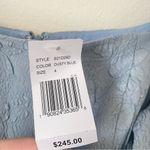 Sachin + Babi NEW  x Dillard’s Jacquard Midi Puff Sleeve Dress Dusty Blue Size 4 Photo 3