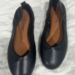 Lucky Brand  Size 6.5 Emmie Lou Black Leather Ballet Flats Comfort Casual Neutral Photo 0