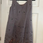 Petite Sophisticate  Elegant Gray Sleeveless Dress Y2K Vintage Photo 6