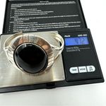 E YAZZIE Navajo sterling silver, onyx cuff bracelet, 47.2g Silver Photo 12