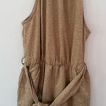 Tan Sleeveless short Romper Size M Photo 0
