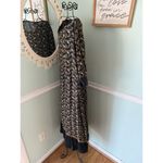 April Cornell For Cornell Trading Black Floral Midi Dress Size Large Vtg Kaftan Photo 1