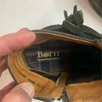 BORN Gray Leather Ankle Boots Unisex Size 11 Comfort Casual Block Heel Photo 4