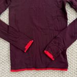 Athleta  Womens XS Burgundy Turtleneck Long Sleeve Top Photo 4