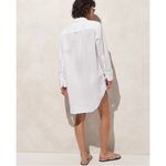 J.Crew NWT  Relaxed-fit Beach Shirt Linen-cotton Blend White Photo 5