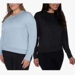 Lukka Lux NWT Pack of Two Long Sleeve Casual T Shirts Size Large Blue Black Photo 0
