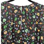 Anthropologie Long Sleeve Feminine Floral Print Somerset Romper Black S Photo 7