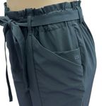 Modern Ambition Black Paper Bag Tie Waist 5 Pocket Ankle Crop Pants Womens M Size M Photo 4