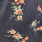 Lucky Brand Womens Top Shirt M Medium Bust 38” Navy Blue Floral Print Photo 1