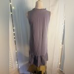 Lilla P Gray Ruffled Asymmetrical Mini Sundress Size M Photo 1