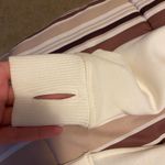 White Turtle Neck Hoodie Size M Photo 3