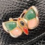 Vintage Judith Leiber exotic skin Karung snakeskin bag Black Photo 6