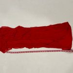 Oh Polly  Red Ruffle Maxi Dress Size 2 Strapless Formal Gown Photo 3