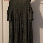 Moa Moa Green Top with Shoulder Cut Outs Size Medium Photo 3