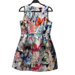 Doncaster  Collection Womens Floral Sleeveless Shift Dress 8P Multicolor Photo 1