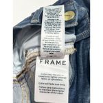 frame denim Frame Le High Skinny Multi Tape Stripe Skinny Jeans Raw Hem Dark Wash Size 24 Photo 9