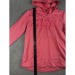 Under Armour Hoodie Women Medium Loose Fit Pink Fleece Logo Pullover Photo 3