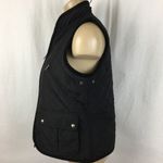 Ralph Lauren Black Quilted Zip Up Sleeveless Utility Vest M Photo 2