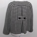 Lapis Black and White Houndstooth Jacket Size Small Cropped Houndstooth Blazer Photo 3