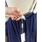 Petal and Pup Navy Jillian Plisse Jumpsuit Size Large Photo 2