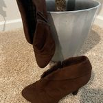 Charlotte Russe  Brown Suede Heels Size 6.5 Photo 3