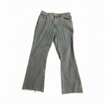 Loft  Fresh Cut High Rise Kick Crop Jeans in Blue Stripe size 8 Photo 1