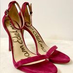Sam Edelman Ariella Ankle Strap Suede Sandal in Pomegranate Pink Size 10.5 Photo 2