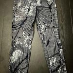 Lafayette 148 Blue Stanton Butterfly Print Tapered Zip Denim Ankle Pants Photo 0