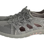 Skechers  Womens Reggae Fest-Neap Webbing Trimmed Knit Flat Shoes Gray Pink  EUC Photo 0