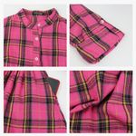 Fancyinn  Pink Plaid Mini Dress new with tags size small Photo 5