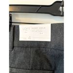Ann Taylor NWT LOFT Skinny Ankle Twill Gray Slacks Pants 4 Career business casual office Photo 4