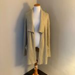 Judy Blue Chunky Knit Open Front Cardigan Sweater Beige Wool Blend Medium/Large Photo 1