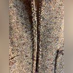 J.Crew Textured Tweed Blazer in Pistachio Tan Brown mandarin collar open front Photo 5