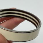 Henri Bendel white & silver Rivet bracelet bangle Photo 3