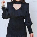 Farm Rio Black Heart Neckline Mini Dress Photo 3