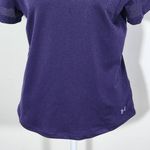 Under Armour  Purple Activewear Top Size Medium UA Purple Fitted Athletic Tee Photo 2